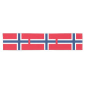Norwegische Flagge Kurzer Tischläufer (Horizontal)