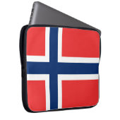 Norwegische Flagge Laptopschutzhülle (Vorne Rechts)