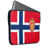 Norwegische Flagge Laptopschutzhülle (Vorne Rechts)