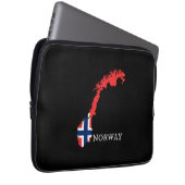 Norwegische Flagge Laptopschutzhülle (Vorne Rechts)