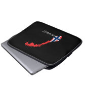 Norwegische Flagge Laptopschutzhülle (Vorne Knopf)