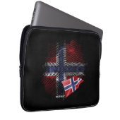 norwegische Flagge Laptopschutzhülle (Vorne Rechts)