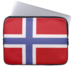 Norwegische Flagge Laptopschutzhülle