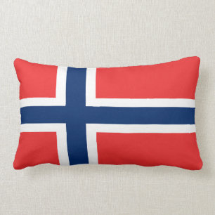 Norwegische Flagge Lendenkissen