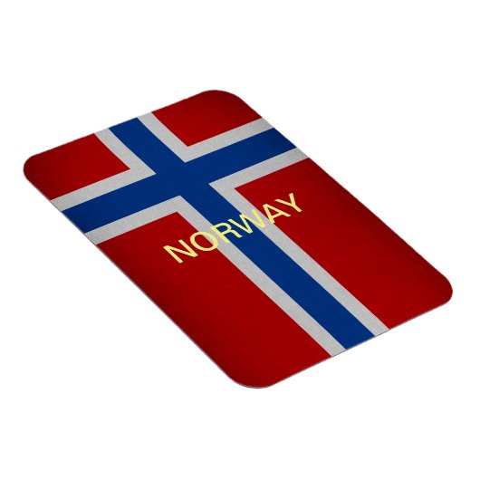 Norwegische Flagge Magnet (Rechte Seite)