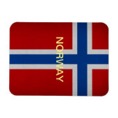 Norwegische Flagge Magnet (Horizontal)