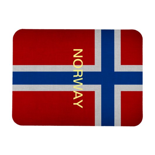 Norwegische Flagge Magnet (Horizontal)