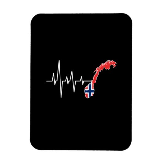 Norwegische Flagge Magnet (Vertikal)