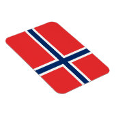 Norwegische Flagge Magnet (Rechte Seite)