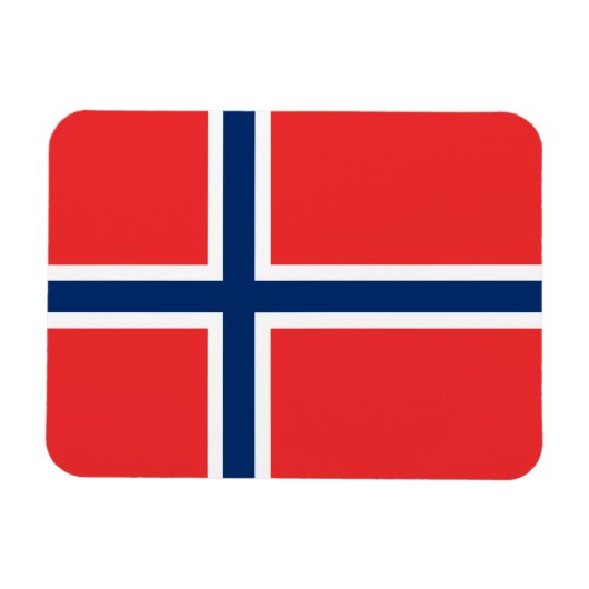 Norwegische Flagge Magnet (Horizontal)
