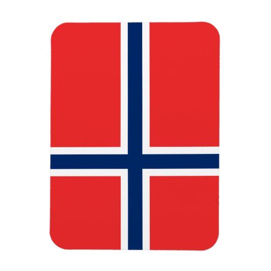 Norwegische Flagge Magnet (Vertikal)