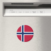Norwegische Flagge Magnet (In Situ (Geschirrspüler))