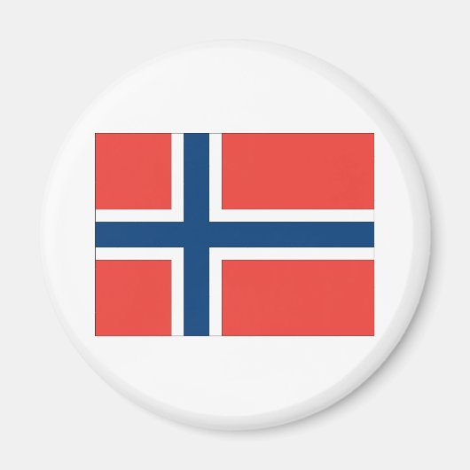 Norwegische Flagge Magnet (Vorne)