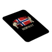 Norwegische Flagge Magnet (Rechte Seite)