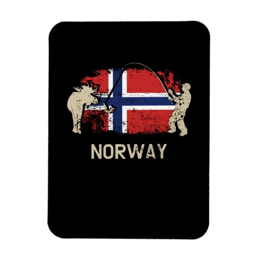Norwegische Flagge Magnet (Vertikal)