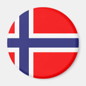 Norwegische Flagge Magnet (Vorne)