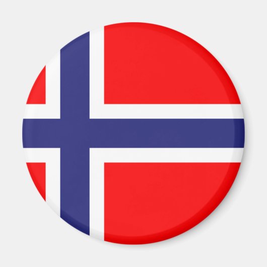 Norwegische Flagge Magnet (Vorne)