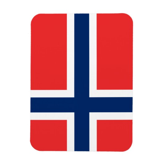 Norwegische Flagge Magnet (Vertikal)