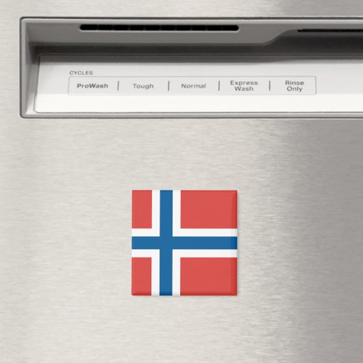 Norwegische Flagge Magnet (In Situ (Geschirrspüler))