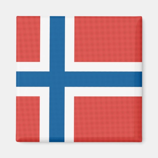 Norwegische Flagge Magnet (Vorne)