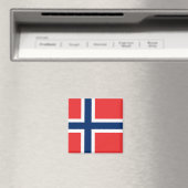 Norwegische Flagge Magnet (In Situ (Geschirrspüler))