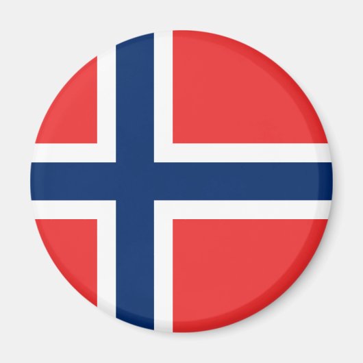 Norwegische Flagge Magnet (Vorne)