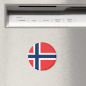 Norwegische Flagge Magnet (In Situ (Geschirrspüler))