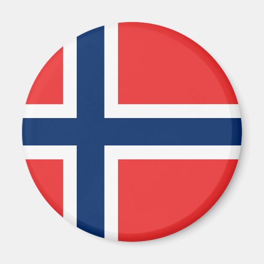 Norwegische Flagge Magnet (Vorne)