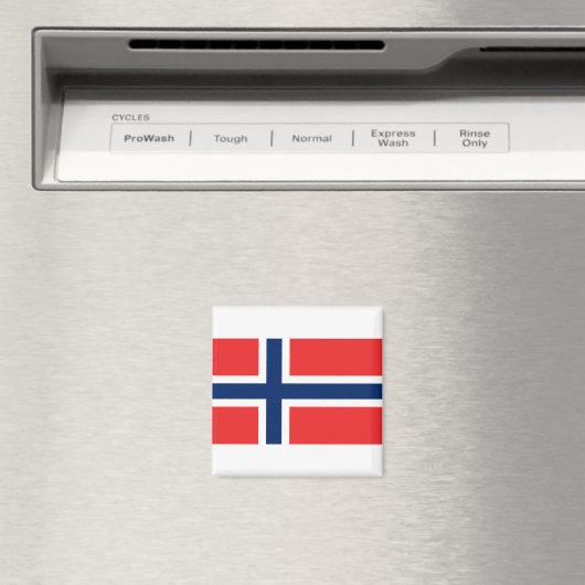 Norwegische Flagge Magnet (In Situ (Geschirrspüler))