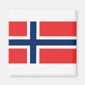 Norwegische Flagge Magnet (Vorne)