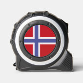 Norwegische Flagge Maßband (Vorderseite)