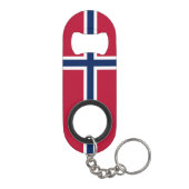 Norwegische Flagge Mini Flaschenöffner (Rückseite)