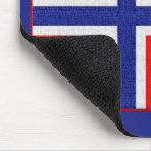 Norwegische Flagge Mousepad (Ecke)