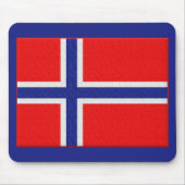 Norwegische Flagge Mousepad (Vorne)