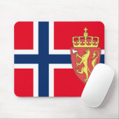 Norwegische Flagge Mousepad (Mit Mouse)