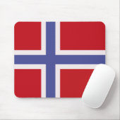 Norwegische Flagge Mousepad (Mit Mouse)
