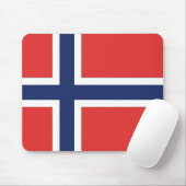 Norwegische Flagge Mousepad (Mit Mouse)