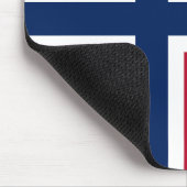 Norwegische Flagge Mousepad (Ecke)