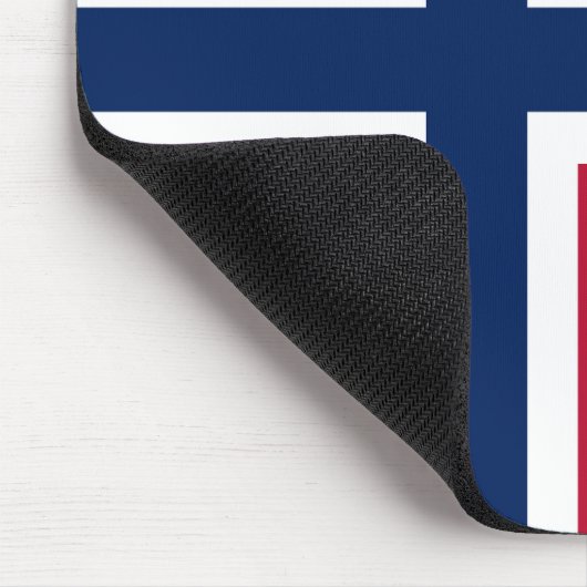 Norwegische Flagge Mousepad (Ecke)