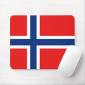 Norwegische Flagge Mousepad (Mit Mouse)