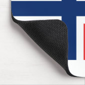 Norwegische Flagge Mousepad (Ecke)