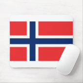 Norwegische Flagge Mousepad (Mit Mouse)