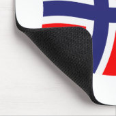 Norwegische Flagge Mousepad (Ecke)