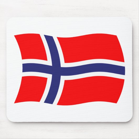 Norwegische Flagge Mousepad (Vorne)