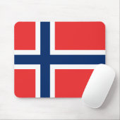Norwegische Flagge Mousepad (Mit Mouse)