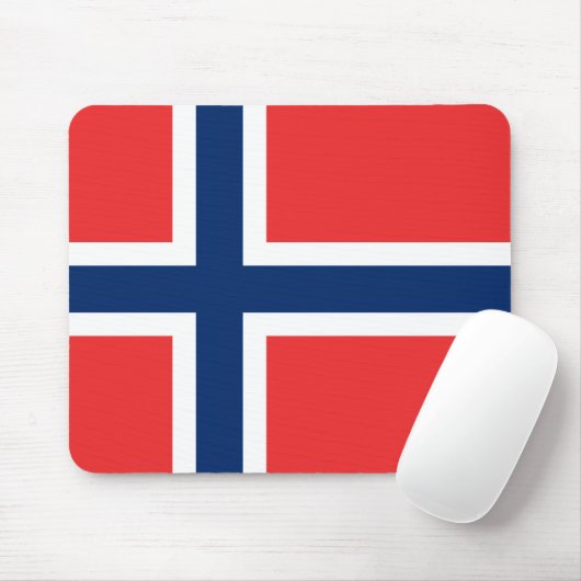 Norwegische Flagge Mousepad (Mit Mouse)