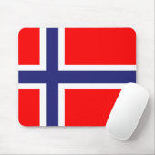 Norwegische Flagge Mousepad (Mit Mouse)