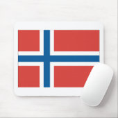Norwegische Flagge Mousepad (Mit Mouse)
