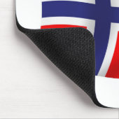 Norwegische Flagge Mousepad (Ecke)