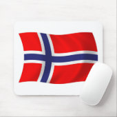 Norwegische Flagge Mousepad (Mit Mouse)